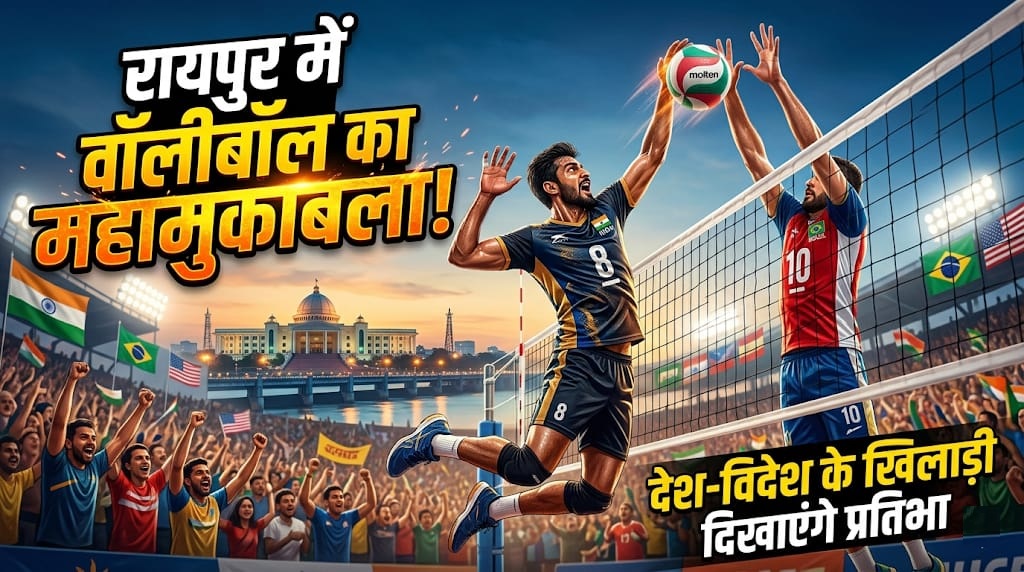 रायपुर में वॉलीबॉल का महाउत्सव