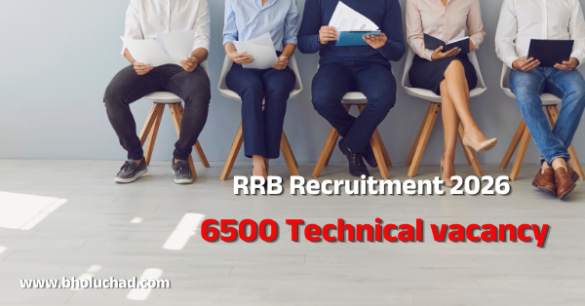 RRB Technician Recruitment 2026 Notification for 6565 Posts